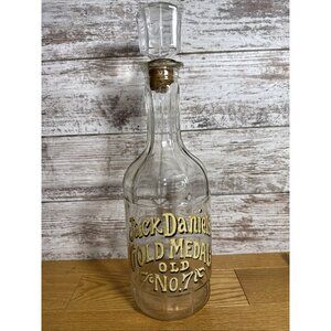 Vintage Jack Daniels Gold Medal Old No. 7 Bottle  15.5" Tall W/Stopper